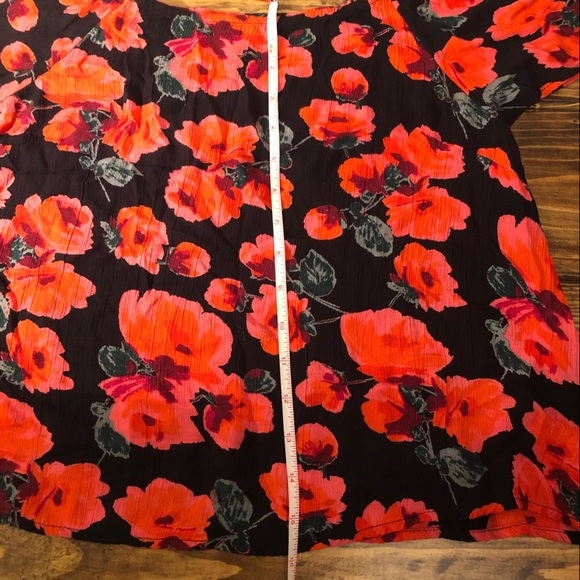 Billabong Black & Red Summer Nights Open-Shoulder Top Size XS - Picture 5 of 9